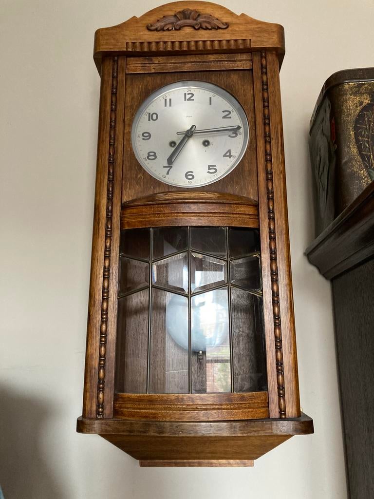 Slingerklok met slagwerk, Antiek en Kunst, Antiek | Klokken, Ophalen