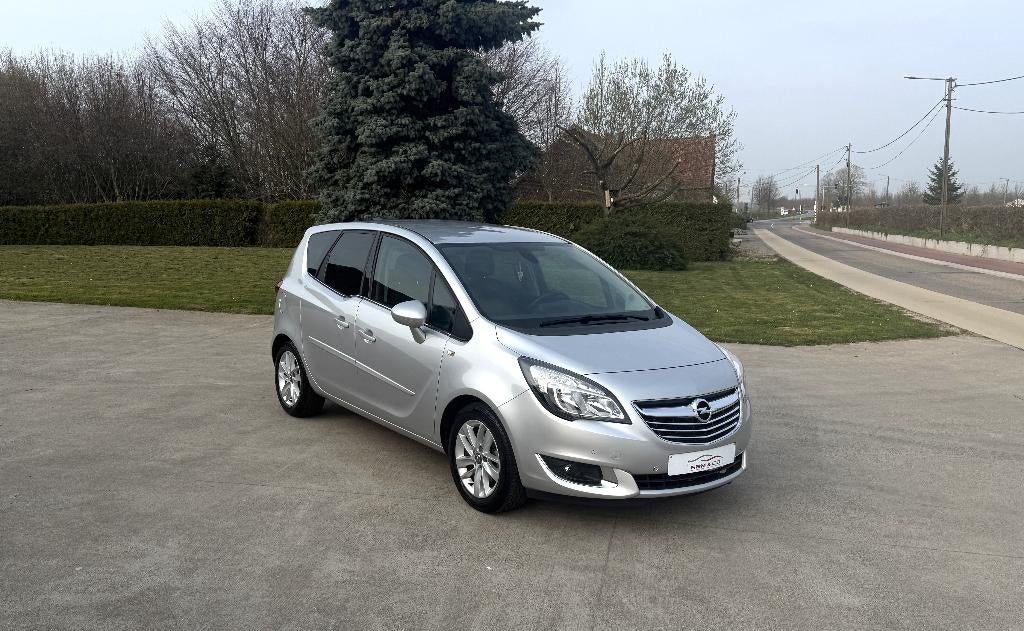 Opel Meriva 1.4i Turbo Ess. ** Navi - Caméra ** GAR 12M, Autos, Opel, Argent ou Gris, Euro 6, Entreprise, Garantie prolongée