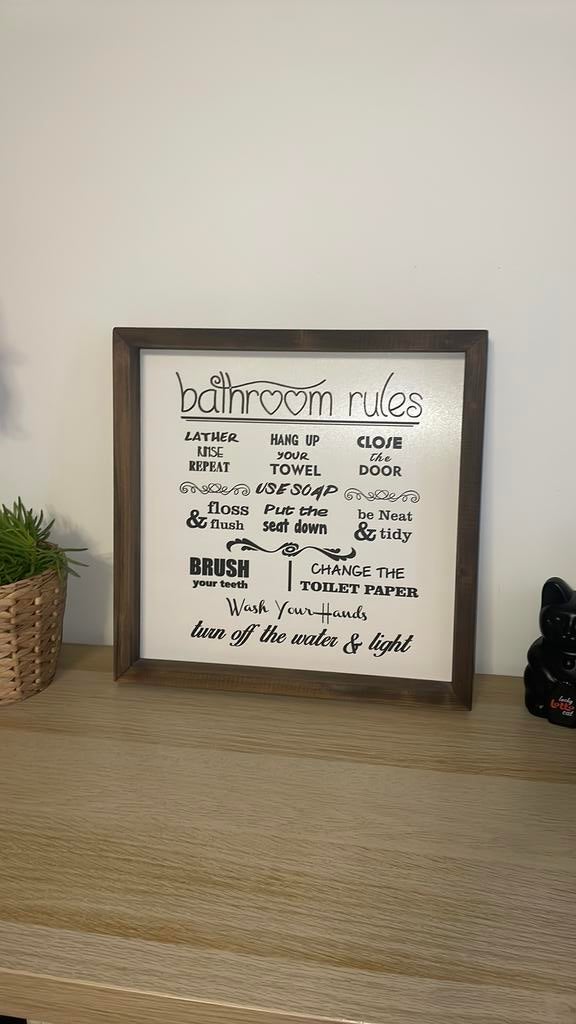 Wallity Bathroom Rules nieuw, Enlèvement ou Envoi, Comme neuf