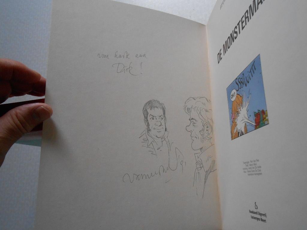 Robert en Bertrand 91 De monsterman 1991 ste druk. Gesigneer, Boeken, Willy Vandersteen, Eén stripboek, Nieuw, Ophalen of Verzenden