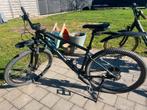 Zwarte mountainbike met vering, Fietsen en Brommers, Ophalen, Gebruikt, Heren, Overige merken