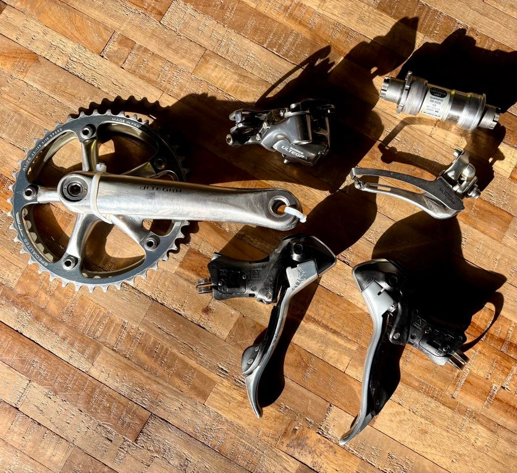Shimano Ultegra setje 2X10 speed, Ophalen, Gebruikt, Racefiets