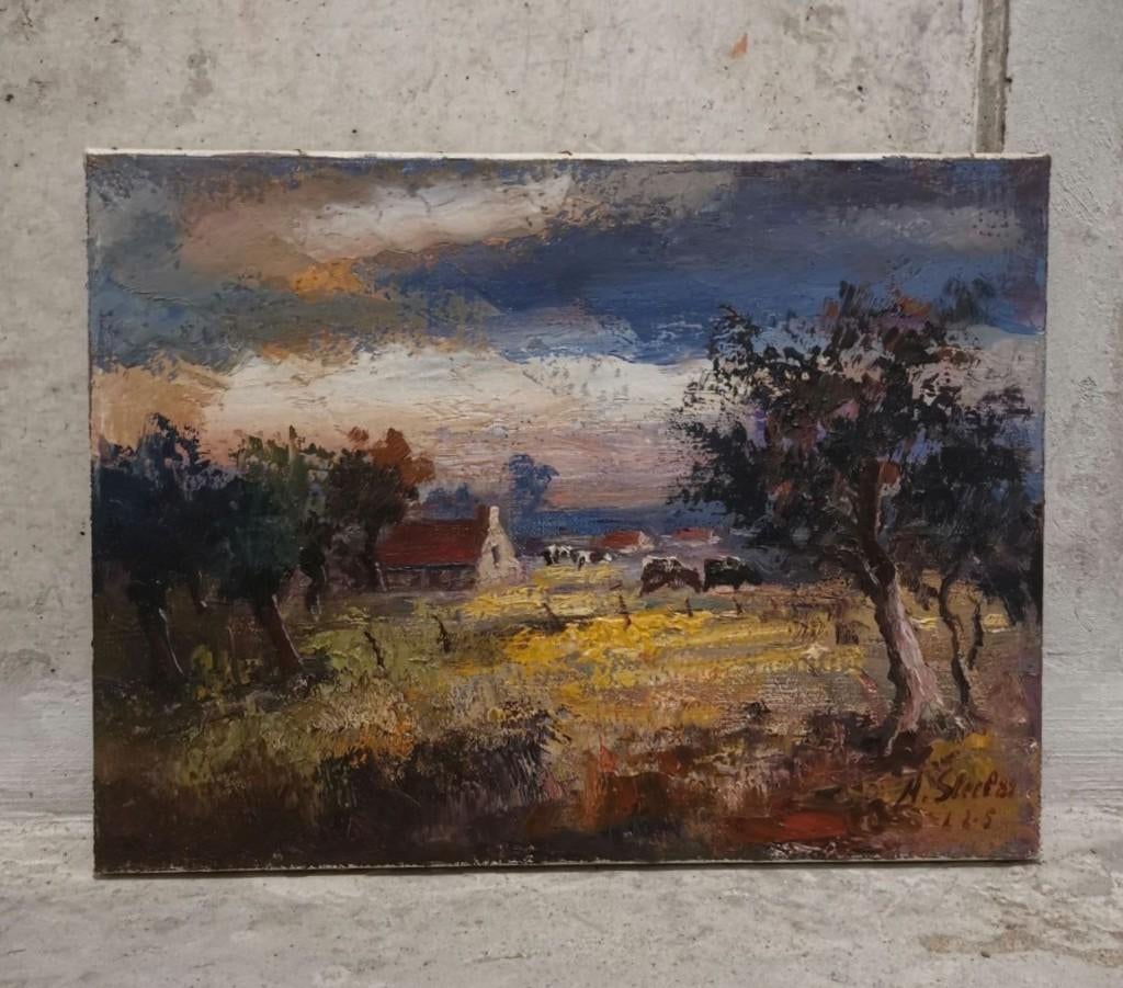 Paysage à Lovendegem (1982) - Albert Steel, Enlèvement