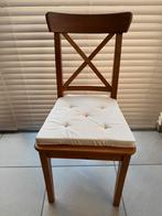 6 bruine keukenstoelen (ikea) met kussentjes, Huis en Inrichting, Ophalen, Bruin, Zo goed als nieuw, Vijf, Zes of meer stoelen