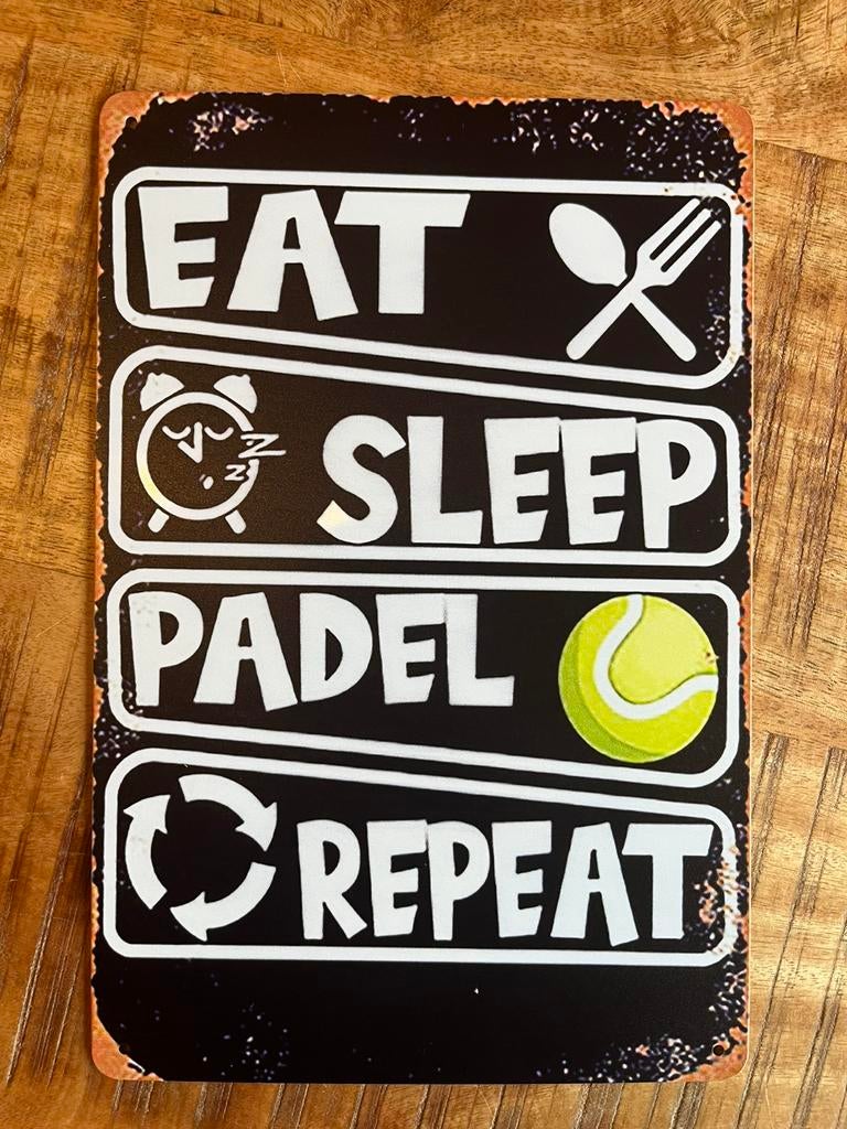 Plaque metallique padel, Collections, Marques & Objets publicitaires, Enlèvement ou Envoi, Comme neuf