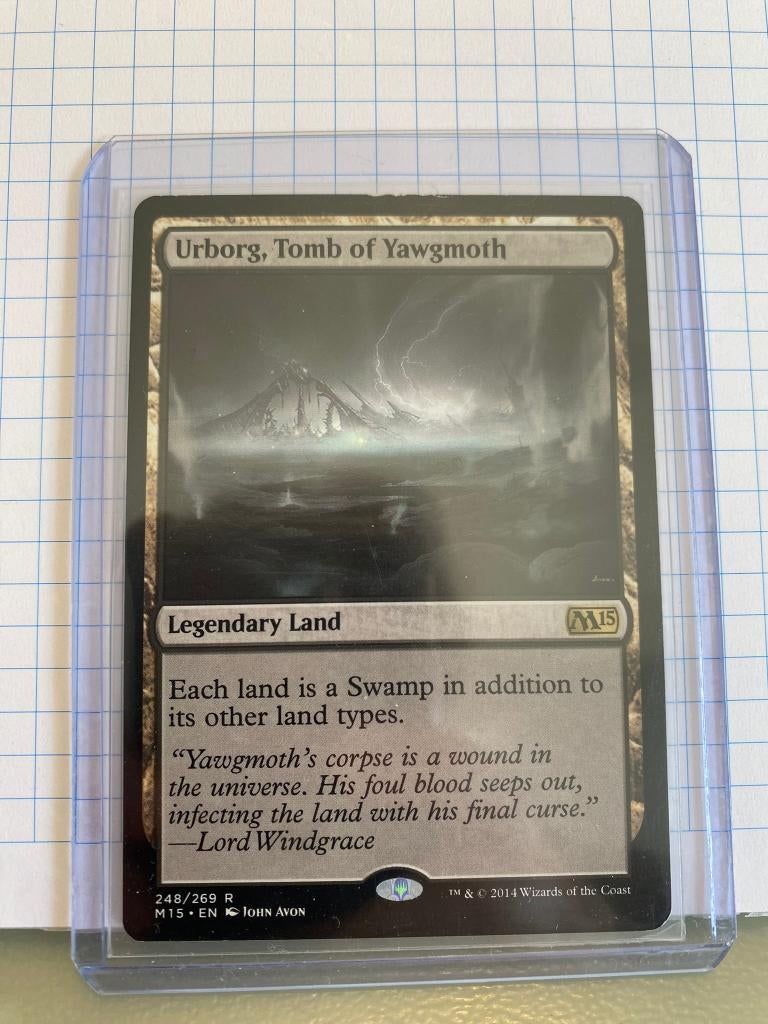 MTG Urborg, Tomb of Yawgmoth, Ophalen of Verzenden, Zo goed als nieuw, Losse kaart