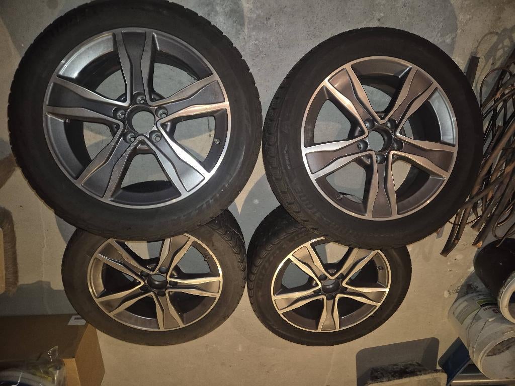 Pack hiver Mercedes, Autos : Pièces & Accessoires, Pneus & Jantes, Pneus et Jantes, Pneus hiver, 17 pouces, Enlèvement