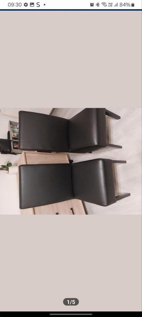 6 eetkamerstoelen, Huis en Inrichting, Stoelen, Ophalen, Zwart