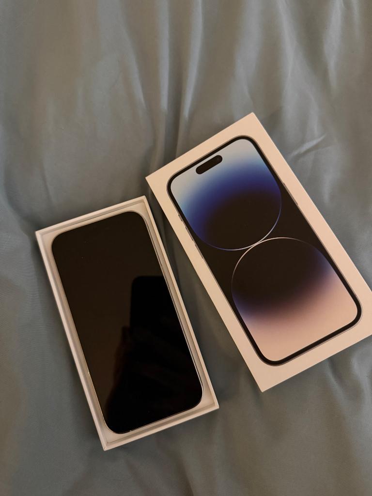 IPhone 14 Pro, Telecommunicatie, 128 GB, Ophalen of Verzenden, Zo goed als nieuw, Grijs