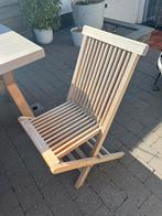 6 teak tuinstoelen, Ophalen, Zo goed als nieuw