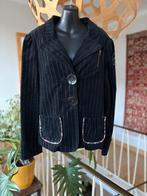 BeYouK zwart fluwelen blazer / jasje, vintage look, mt 40, Kleding | Dames, Maat 38/40 (M), Zwart, Ophalen of Verzenden, Zo goed als nieuw