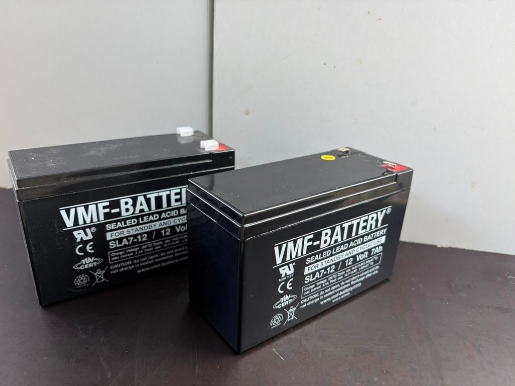 Batteries VMF 12V 7Ah, TV, Hi-fi & Vidéo, Batteries, Enlèvement, Comme neuf