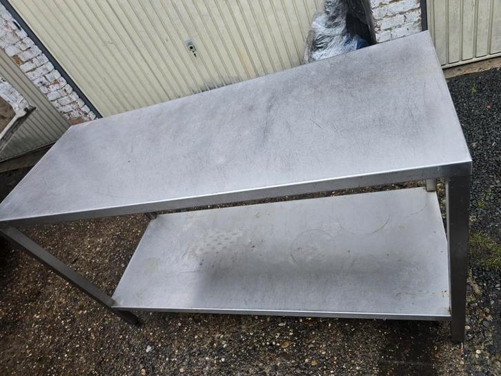 roestvrijstalen werktafels, Doe-het-zelf en Bouw, Werkbanken, Zo goed als nieuw, 70 tot 120 cm, Inklapbaar, Ophalen of Verzenden