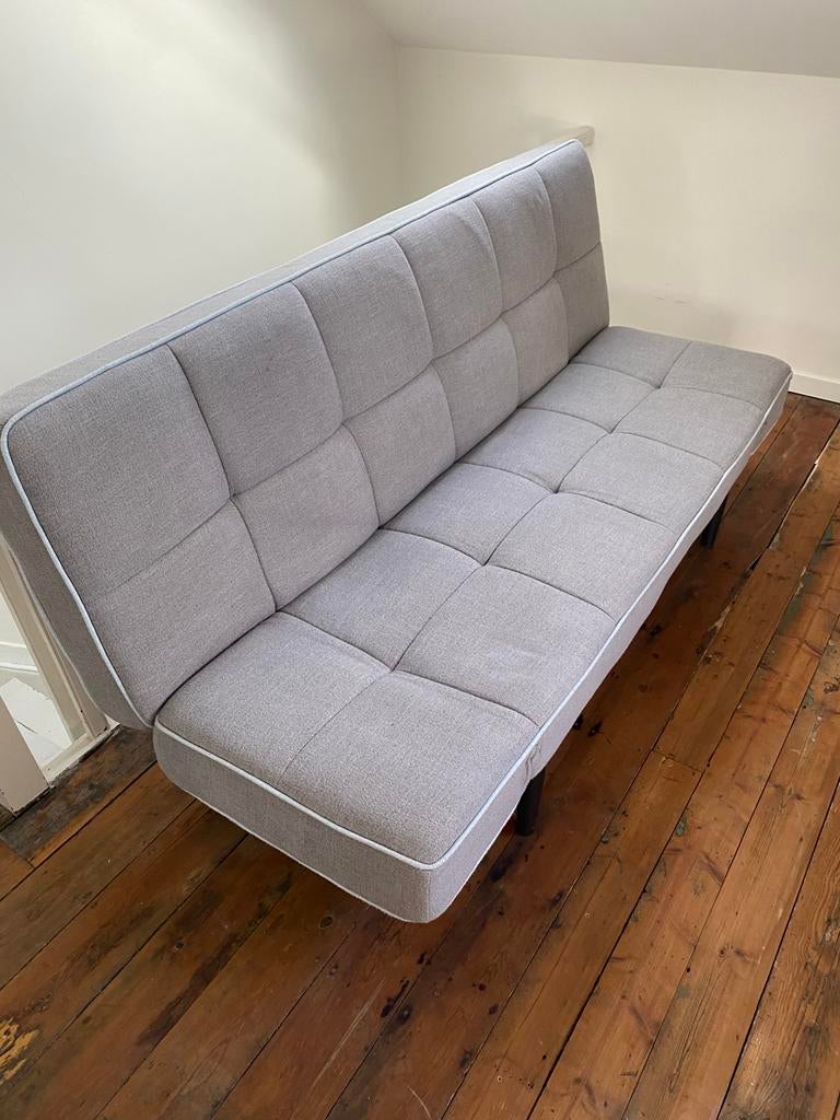 Twijfelaar slaapbank, Maison & Meubles, Chambre à coucher | Canapés-lits, 100 cm, Gris, Queen size, Comme neuf