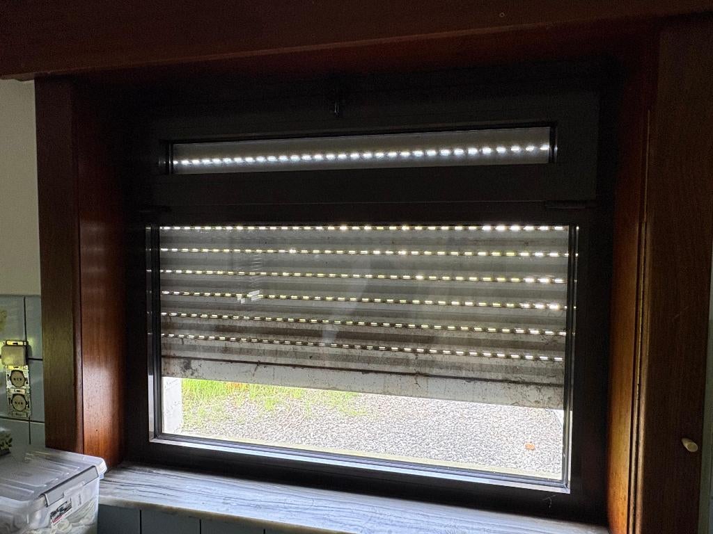 Raam in aluminium, Ophalen, Gevelraam of Ruit, 80 tot 120 cm, 80 tot 120 cm