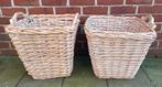 2 grote rieten manden/wasmanden/speelgoedmanden…, Ophalen, Gebruikt, Mand, Vierkant