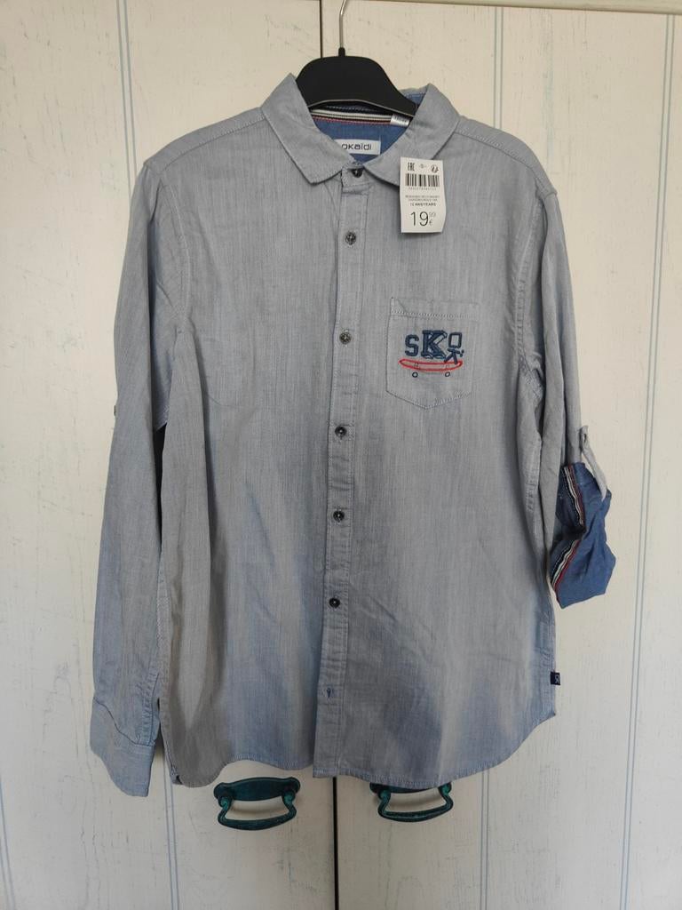 Chemise garçon, Kleding | Heren, Overhemden, Ophalen of Verzenden, Nieuw, Blauw, Okaidi