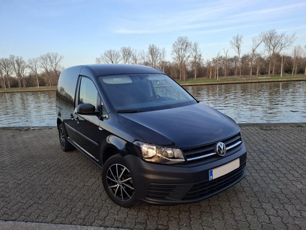 VW caddy 2020 2.0TDI DSG, Auto's, Volkswagen, Particulier, Elektrische ramen, Trekhaak, Automaat, Zwart, Zwart, Ophalen