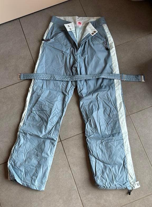 Pantalon de ski taille T4 - bleu clair - comme neuf, Enlèvement, Comme neuf