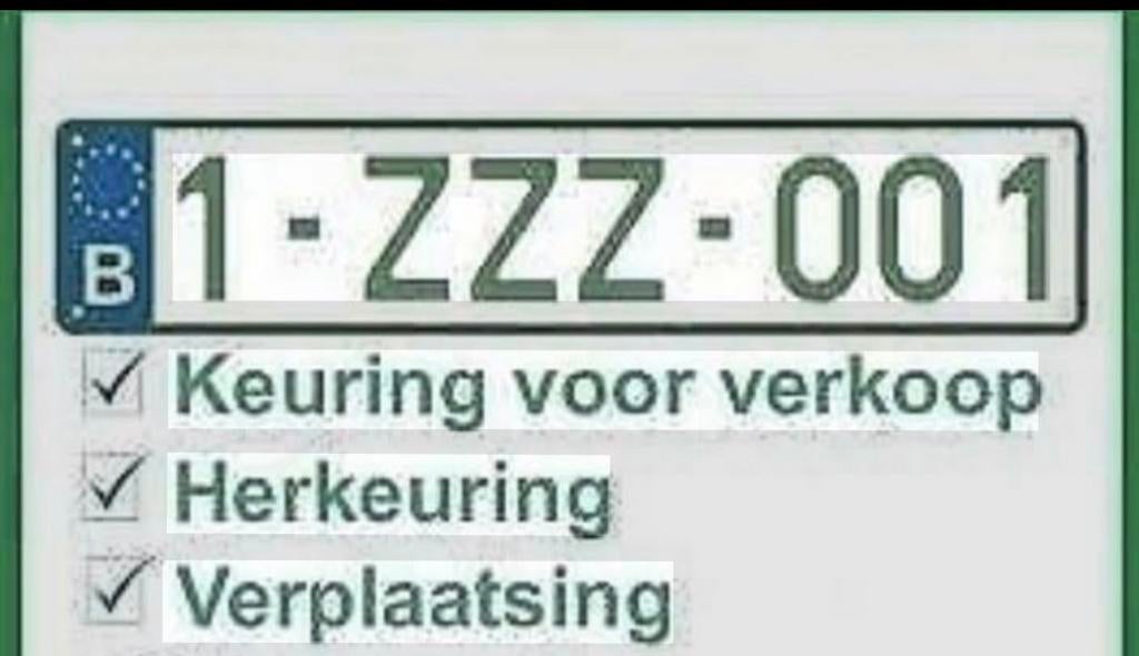 Z platen keuring verkoop verplaatsing, Ophalen