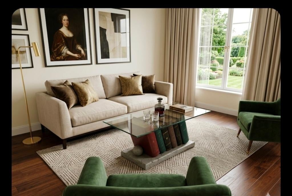 Salontafel, Huis en Inrichting, Tafels | Salontafels, Ophalen, Zo goed als nieuw, Vierkant, Glas