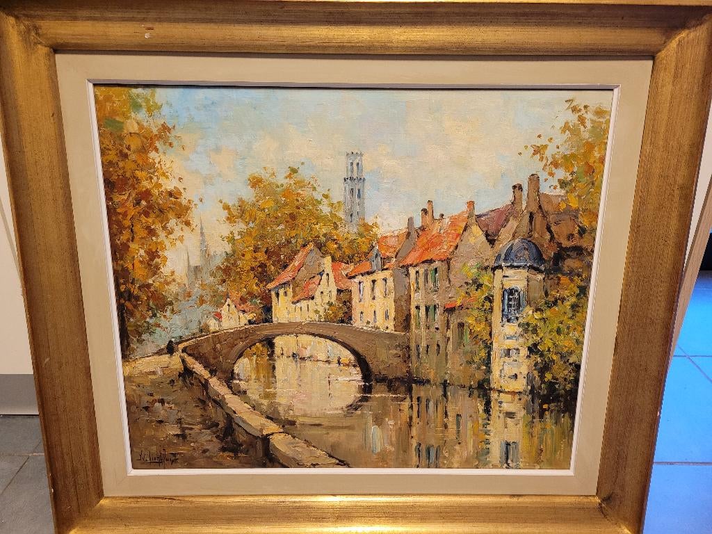 Yvette Lichtfus huile sur toile, Antiquités & Art, Enlèvement