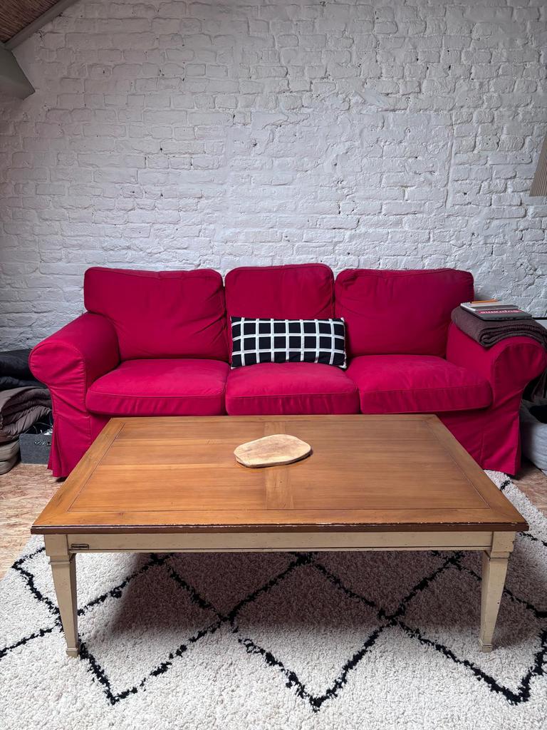 Table de salon Grange, 100 à 150 cm, Moins de 50 cm, Cerisier, Campagne