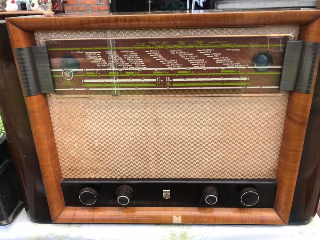 Oude Philips radio - werkend, Antiek en Kunst, Ophalen