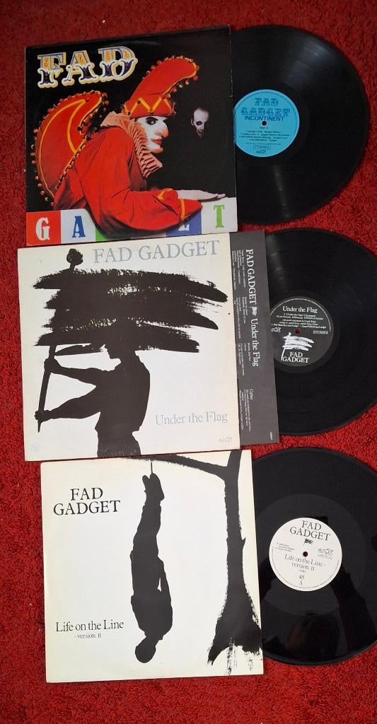 FAD GADGET LP 33T VINYLS 45 maxi originelen, Cd's en Dvd's, Vinyl | Overige Vinyl, Gebruikt, Originele persing, 1980 - 1989, Ophalen of Verzenden