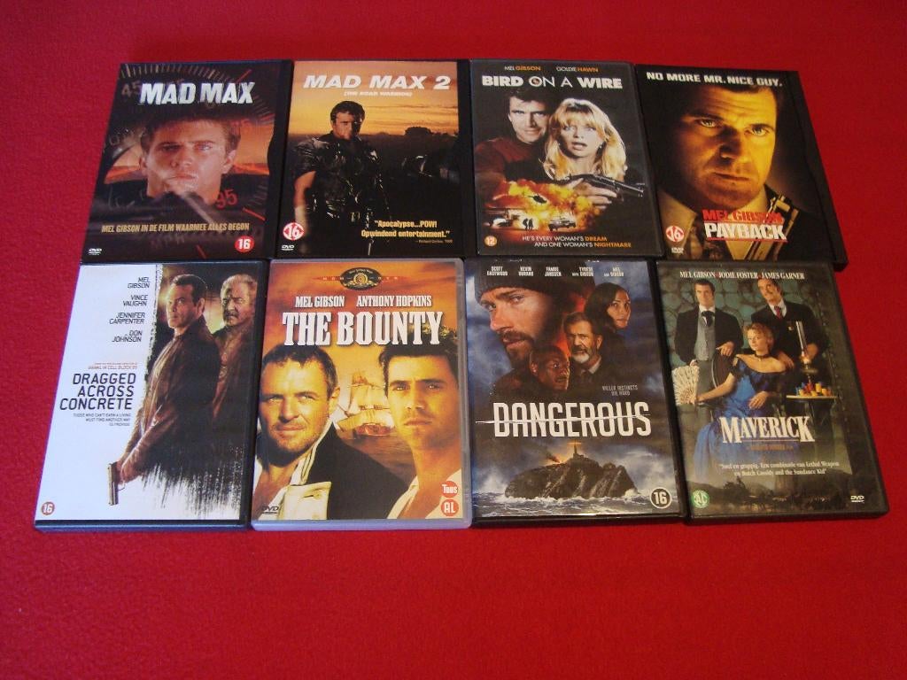 21 dvd's met mel gibson, CD & DVD, DVD | Action, Enlèvement ou Envoi, Action