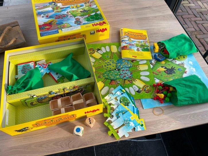 haba mijn grote boomgaard spelletjesverzameling, Kinderen en Baby's, Speelgoed | Educatief en Creatief, Ophalen of Verzenden