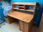 Twee Zweedse volhouten bureaus 20€, 25€, Huis en Inrichting, Ophalen, Gebruikt