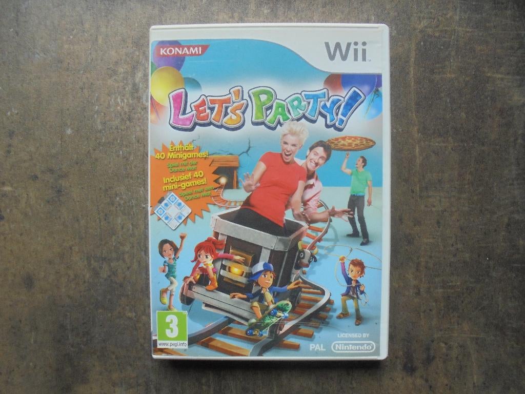 Let's Party voor Wii (zie foto's), Games en Spelcomputers, Games | Nintendo Wii, Muziek, Gebruikt, Ophalen of Verzenden, 3 spelers of meer