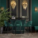 BAR Eichholtz Bolton groen fluweel barmeubel barstoel, Enlèvement, Comme neuf