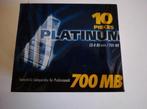 Platinum CD-R 80 min/700 MB, verpakt per 10(jewel case), Ophalen of Verzenden