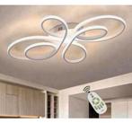 Grand plafonnier LED blanc 80cm dimmable + télécommande, Enlèvement ou Envoi, Neuf, Métal, Design
