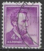 USA 1954 - Yvert 589 - Abraham Lincoln - 4 c. (ST), Verzenden, Gestempeld