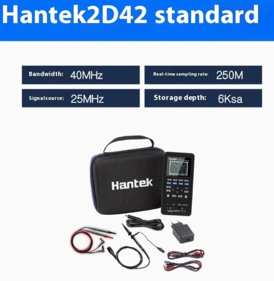 Hantek 2D42 portable oscilloscope 2CH 40MHz, Elektronische apparatuur, Ophalen of Verzenden