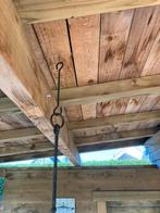 Ijzeren luster met kaarsen, Ophalen, Gebruikt, Metaal