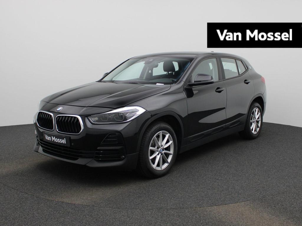 BMW X2 sDrive16dA 85kW DCT LED | NAVI | LEDER, Auto's, BMW, Gebruikt, Zwart, 116 pk, Zwart
