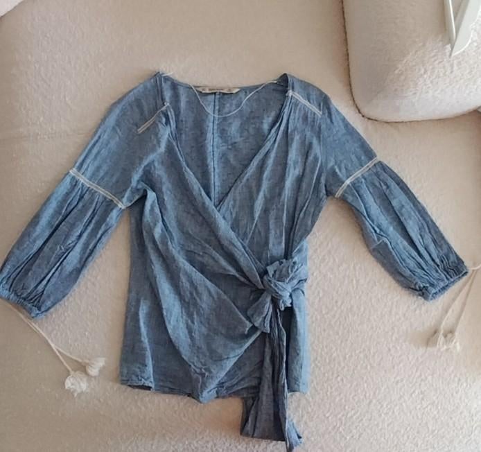 blouse zoals nieuw maat S Zara, Blauw, Zara, Nieuw, Ophalen of Verzenden