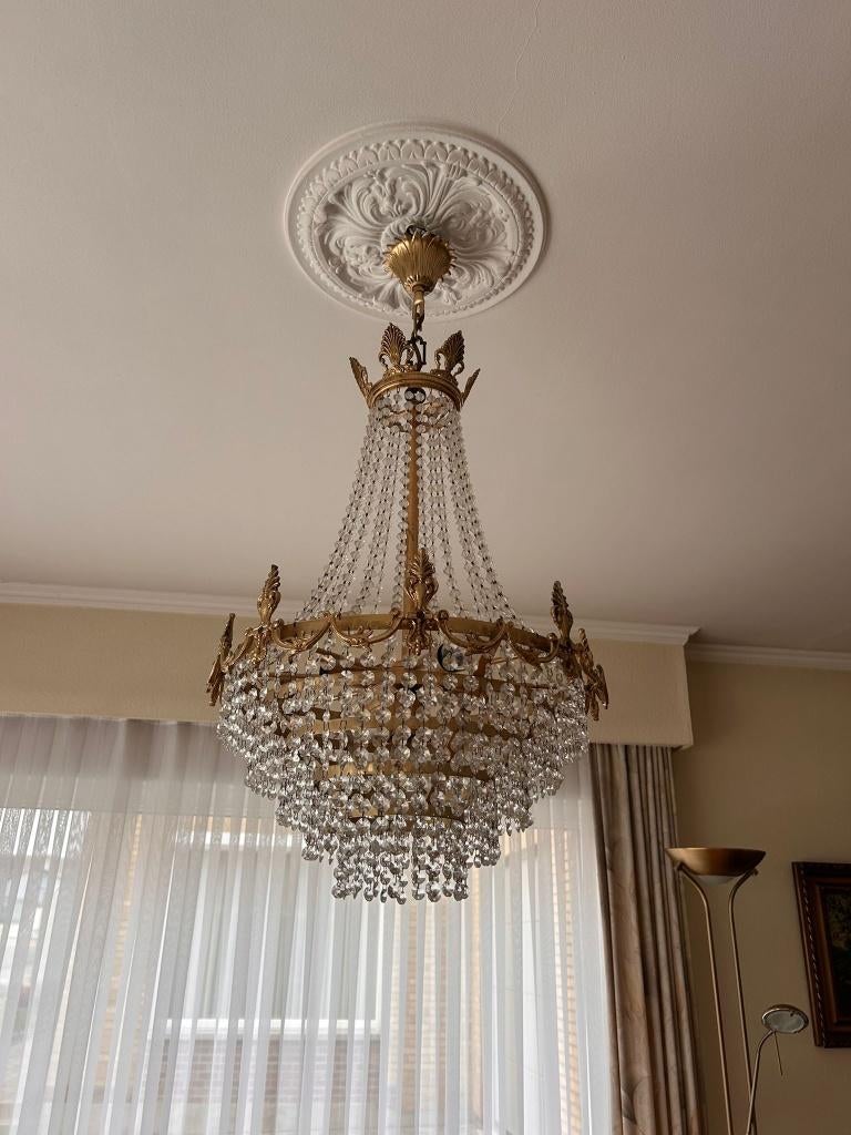 Lustre classique, Enlèvement, Utilisé, Bronzen kroonluchter