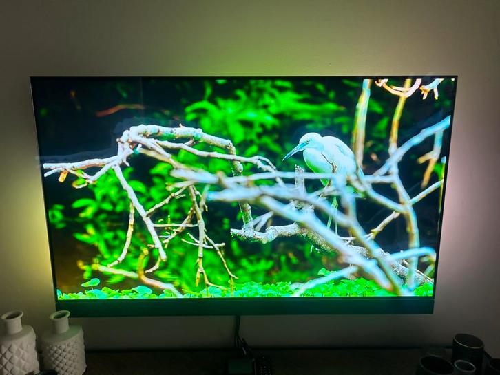 Philips 55” OLED TV – Ambilight +  Soundbar, Audio, Tv en Foto, Televisies, Gebruikt, OLED, 100 cm of meer, Full HD (1080p), Philips