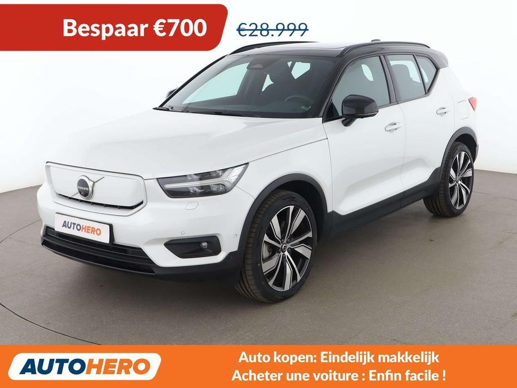 Volvo XC40 Recharge Twin Pure 300 kW Pro AWD (bj 2021), Auto's, Automaat, Stof, Gebruikt, 408 pk