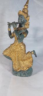 Thais bronzen beeld 20cm, Antiek en Kunst, Ophalen of Verzenden