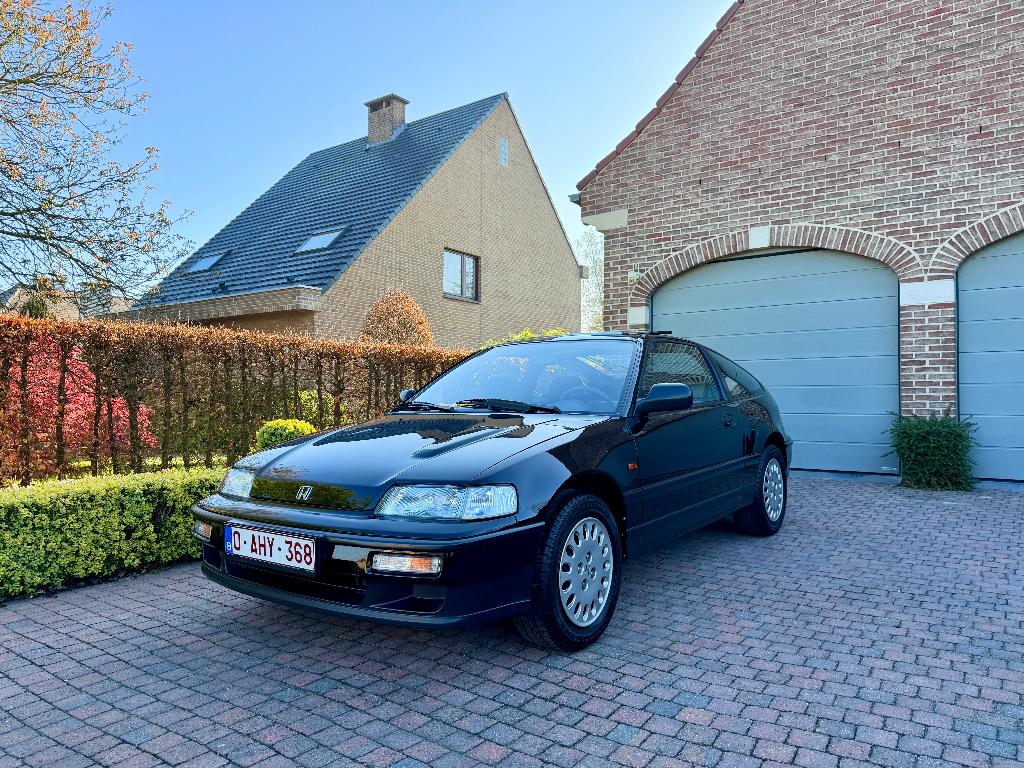 Honda CRX 1.6i-16v ED9 83.711km 1ere peinture, Achat, 1590 cm³, Noir, Radio