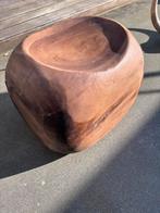 Massief houten voetbank/poef/plantenstandaard, Ophalen, Minder dan 50 cm, Gebruikt, 50 tot 75 cm