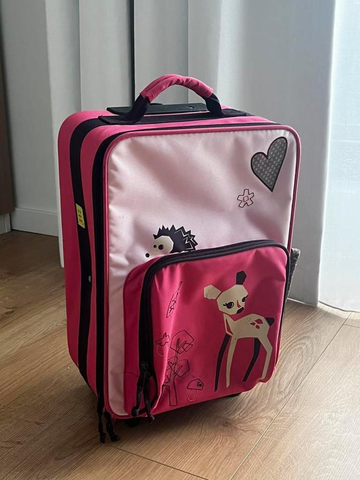 Lässig Kinderkoffer/Trolley Kinderbagage, Handtassen en Accessoires, Koffers, Zo goed als nieuw, Zacht kunststof, Uitschuifbare handgreep