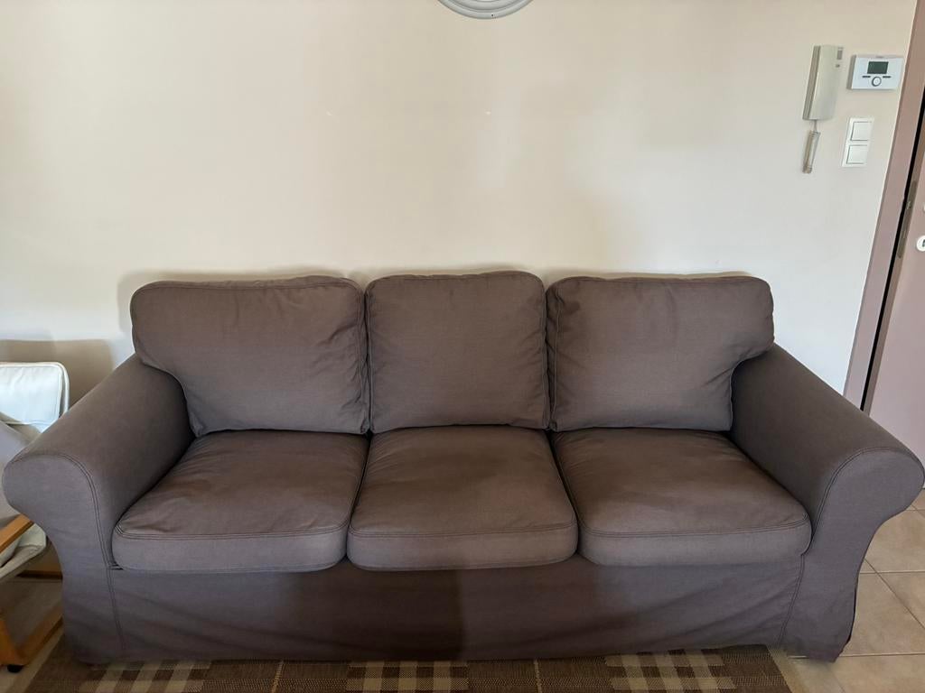 Salon in uitstekende staat, Huis en Inrichting, Ophalen, Zo goed als nieuw, Rechte bank, Stof