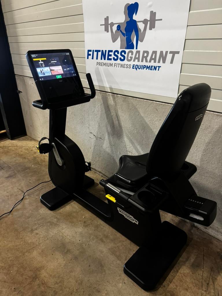 Vélo allongé Technogym Artis Recline Unity 3.0 Live, noir, Sports & Fitness, Équipement de fitness, Enlèvement ou Envoi